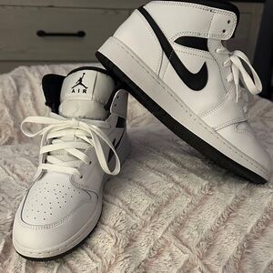 Jordan Kids' White and Black Sneakers